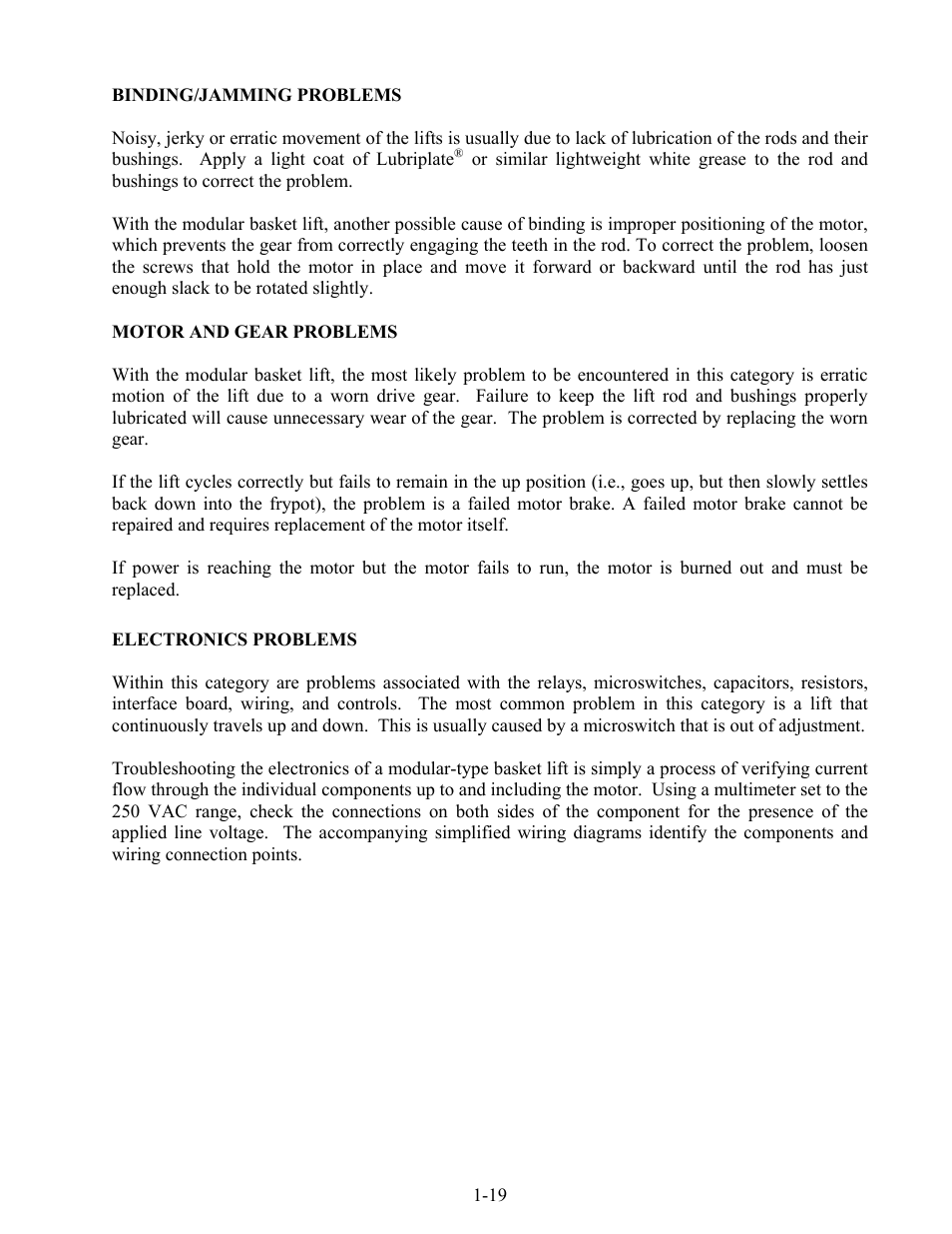 Frymaster H17 User Manual | Page 23 / 86