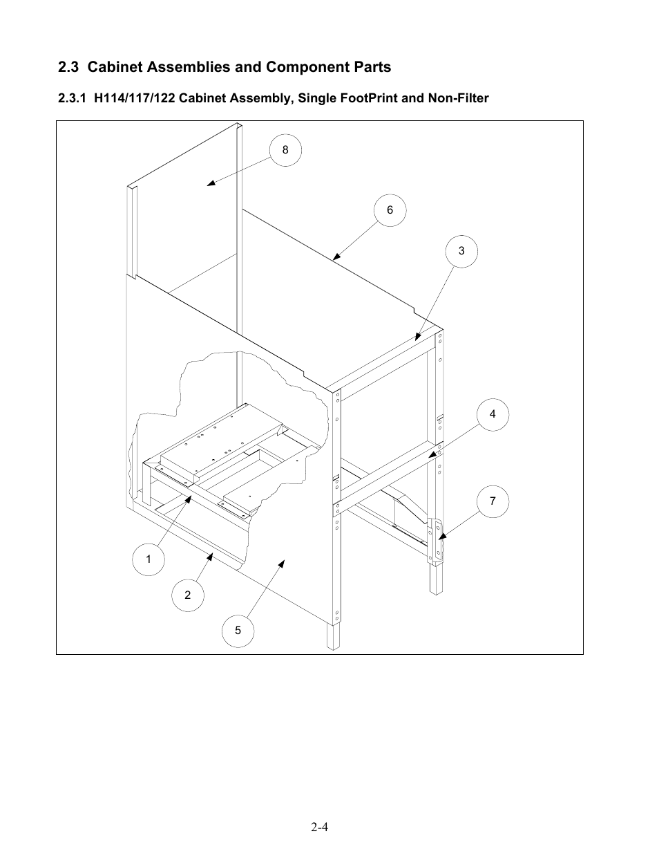 3 cabinet assemblies and component parts | Frymaster H17 User Manual | Page 44 / 86