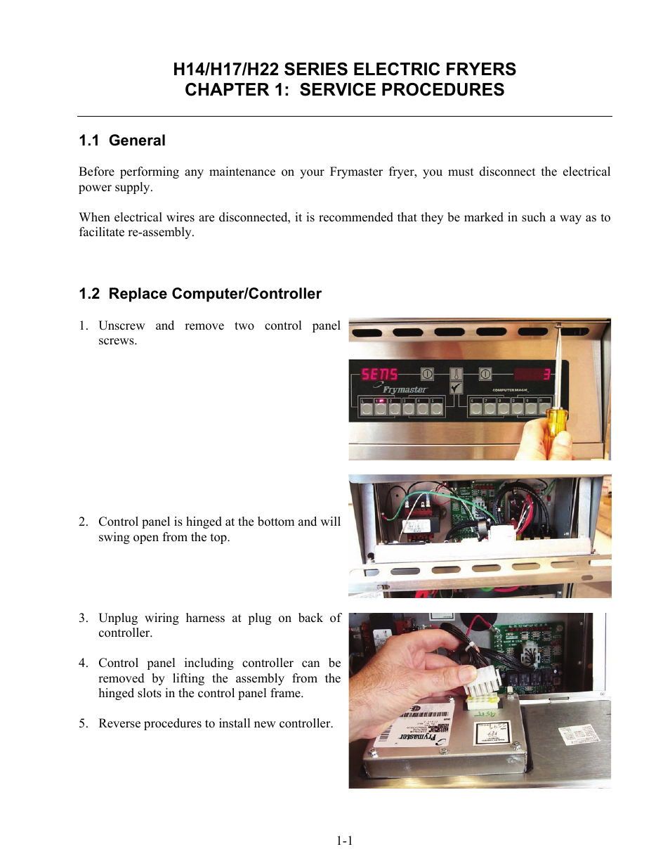 Frymaster H17 User Manual | Page 5 / 86