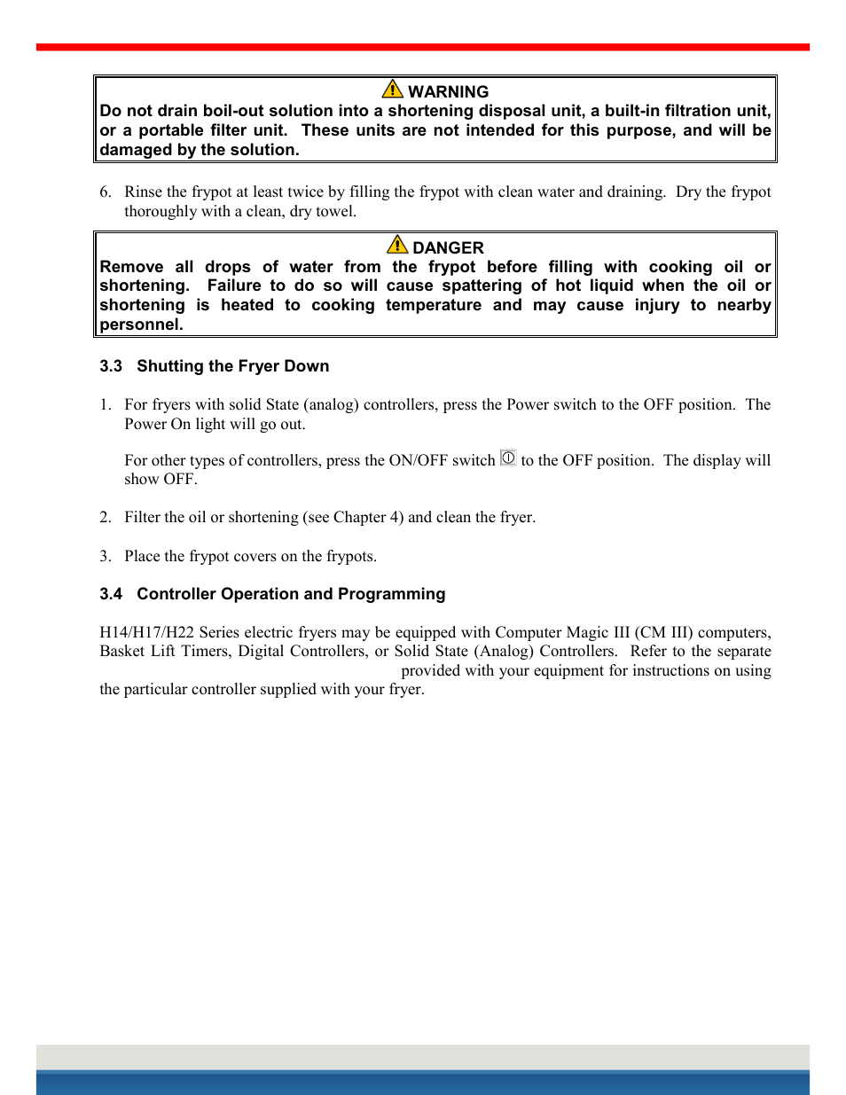 International kessel service | Frymaster H14 User Manual | Page 12 / 33