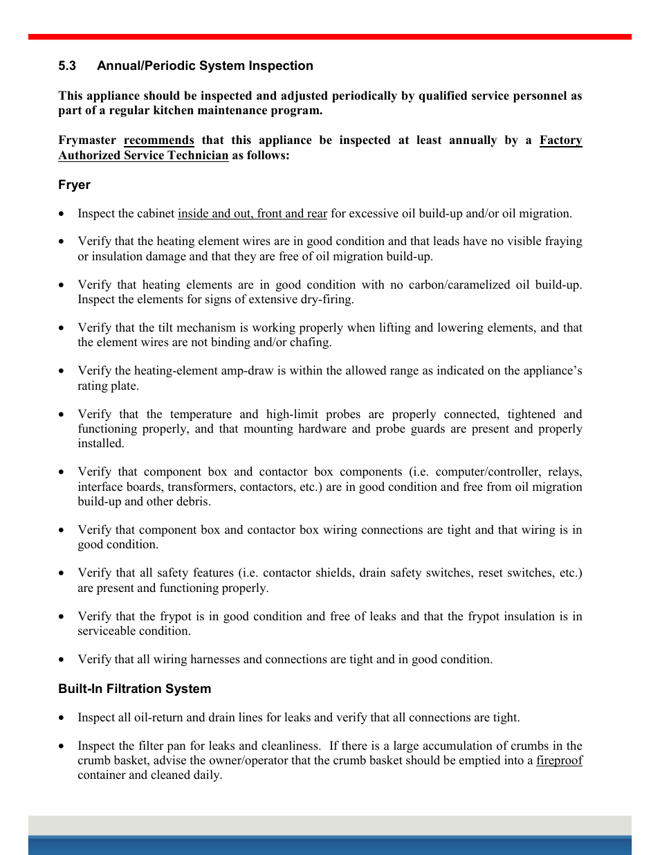 International kessel service | Frymaster H14 User Manual | Page 22 / 33