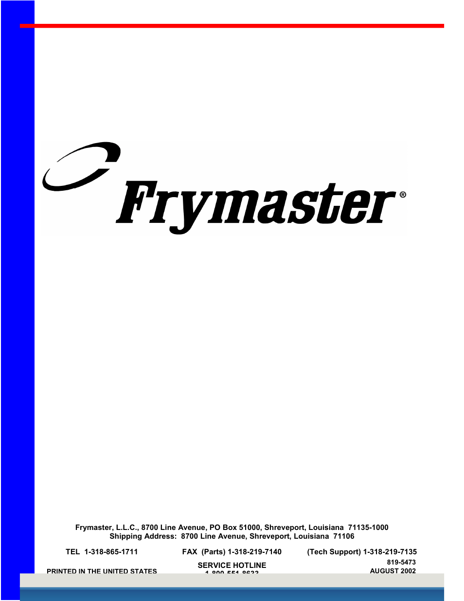 International kessel service | Frymaster H14 User Manual | Page 32 / 33