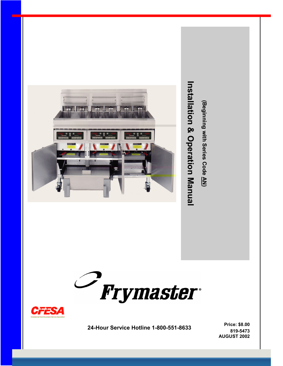 International kessel service, Installation & operation manual | Frymaster H14 User Manual | Page 33 / 33