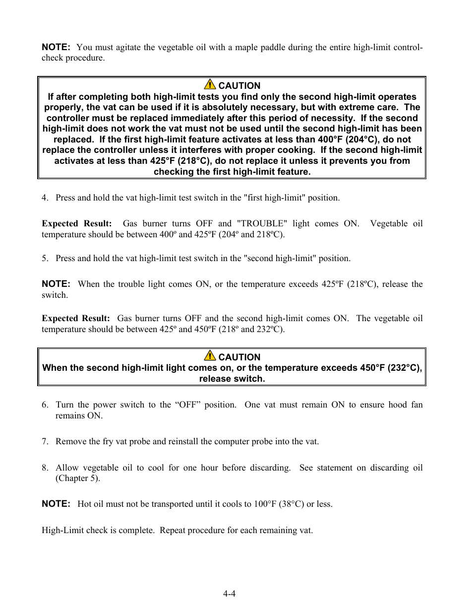 Frymaster H52 Series User Manual | Page 32 / 48