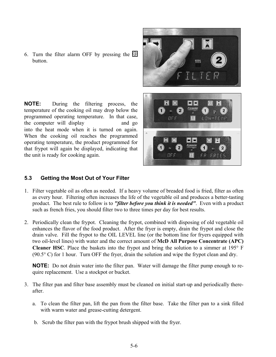 Frymaster H52 Series User Manual | Page 38 / 48