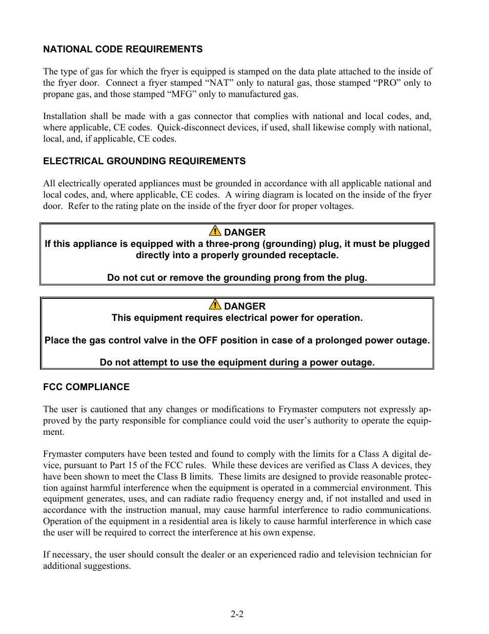 Frymaster H52 Series User Manual | Page 7 / 48