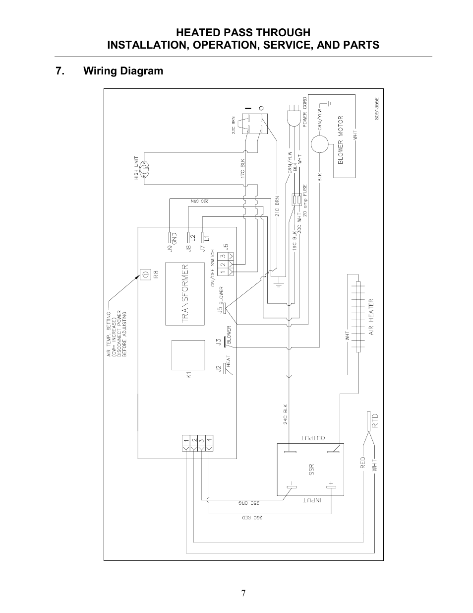 Frymaster Heated Pass Through none User Manual | Page 8 / 12