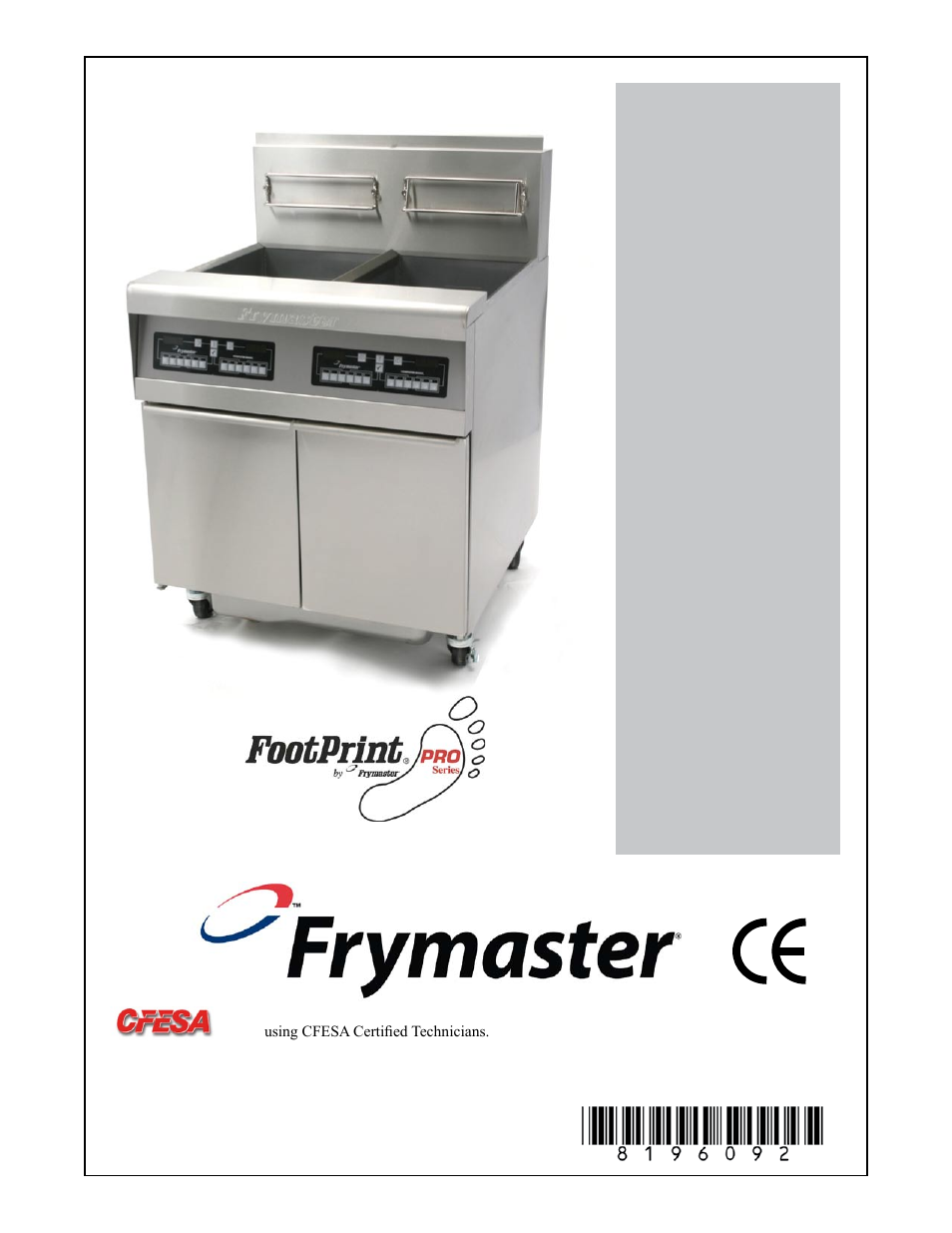 Frymaster GASFRYERSMODELS 35 User Manual | 80 pages