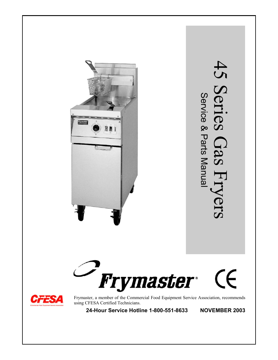 Frymaster 45 Series User Manual | 86 pages