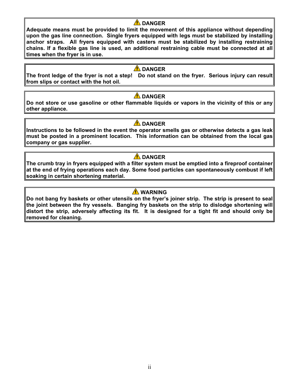 Frymaster 45 Series User Manual | Page 3 / 86