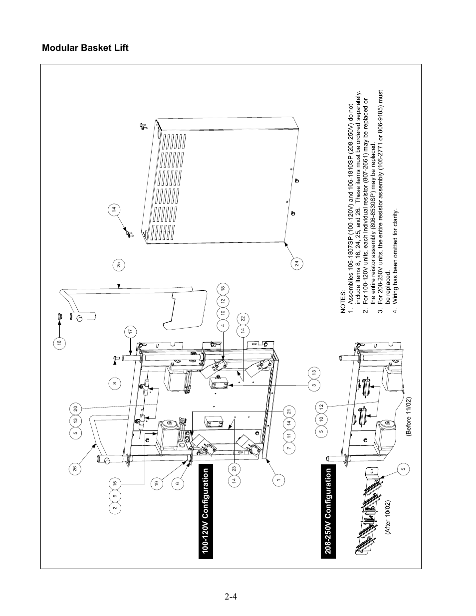 4 modular basket lift | Frymaster 45 Series User Manual | Page 52 / 86