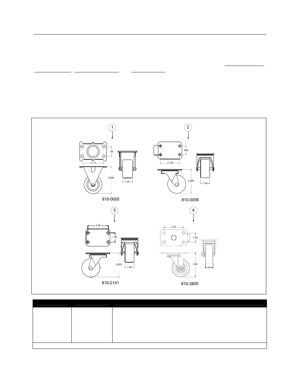 13 casters and accessories, Suff/uff filtration systems chapter 6: parts list | Frymaster STUFF 8195809 User Manual | Page 53 / 54