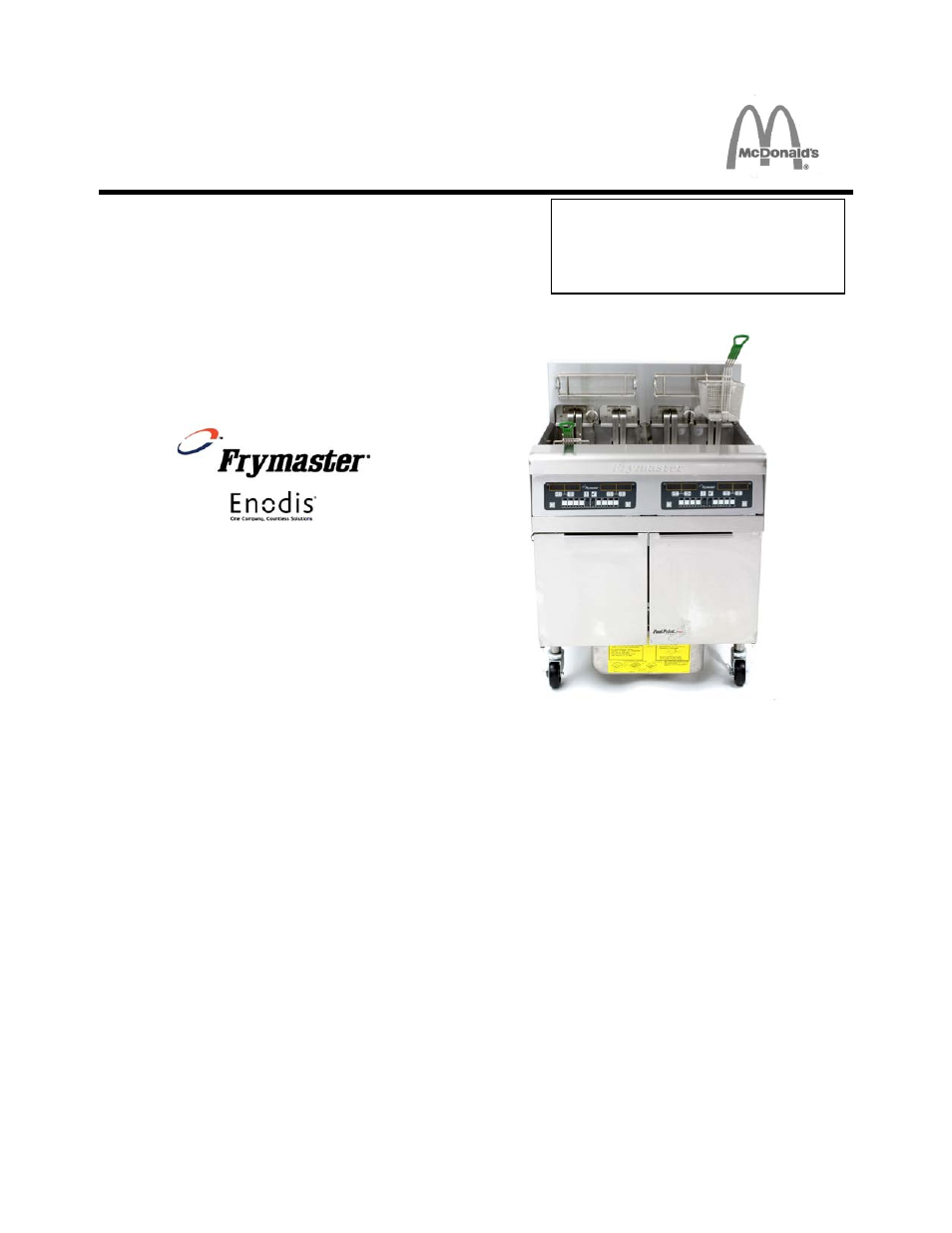 Frymaster BIPH14 series User Manual | 54 pages