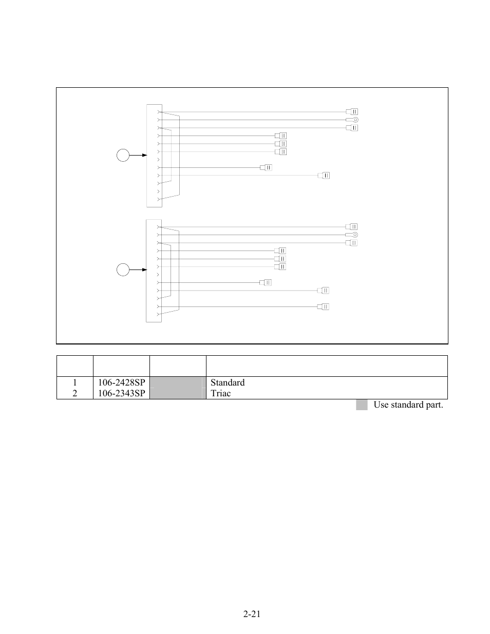 Item, Part, Standard | Euro-look | Frymaster BIPH14 series User Manual | Page 41 / 54