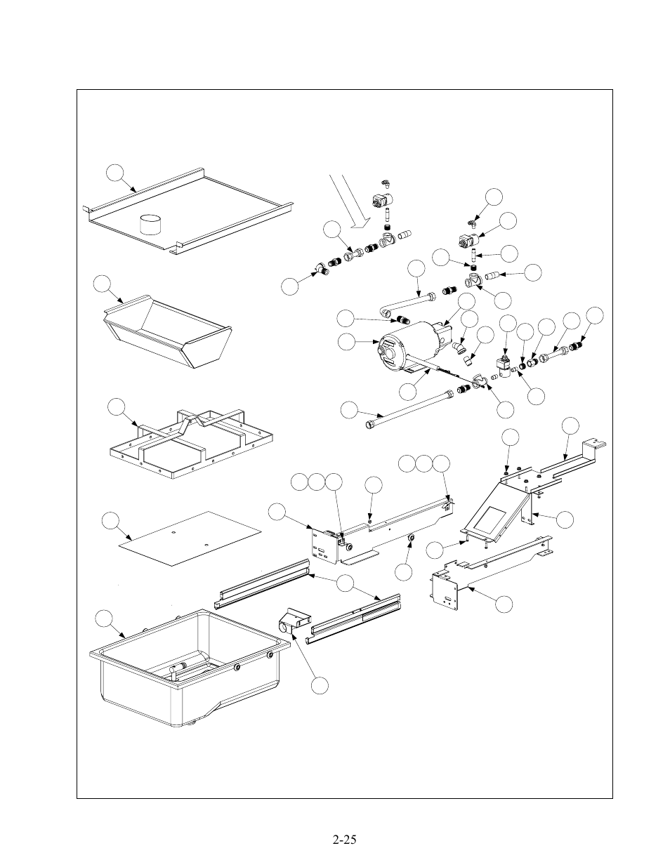 25 2.5 filtration system components | Frymaster BIPH14 series User Manual | Page 45 / 54