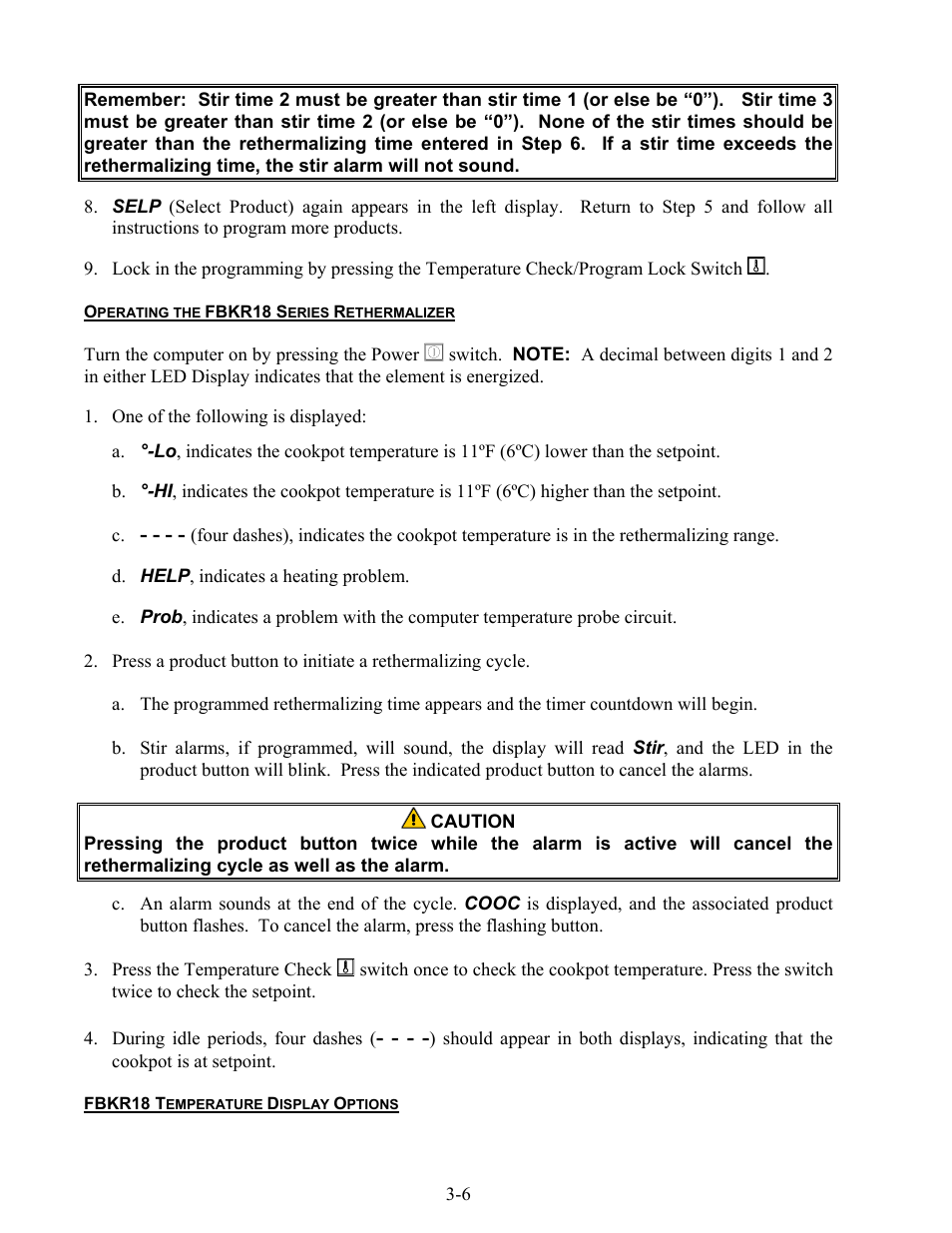 Frymaster Gas Rethermalizers FBKR18 Series User Manual | Page 20 / 60