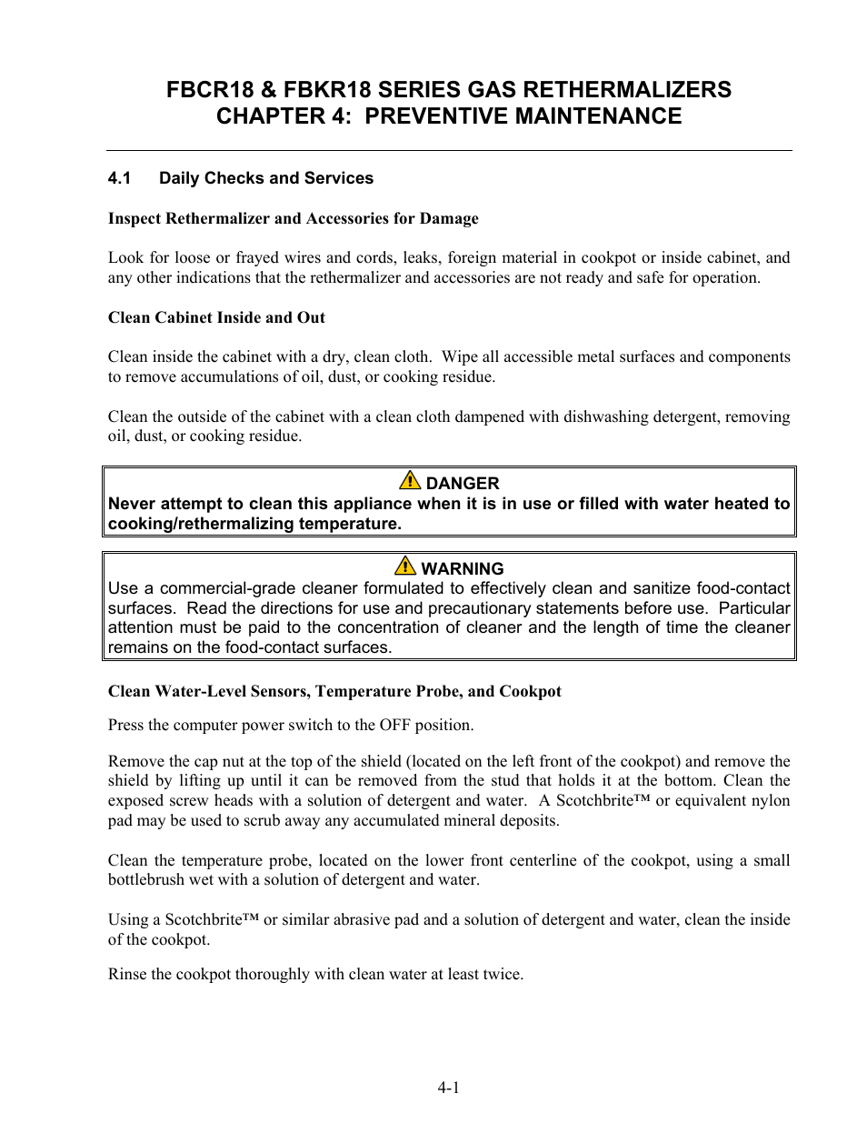 Frymaster Gas Rethermalizers FBKR18 Series User Manual | Page 24 / 60