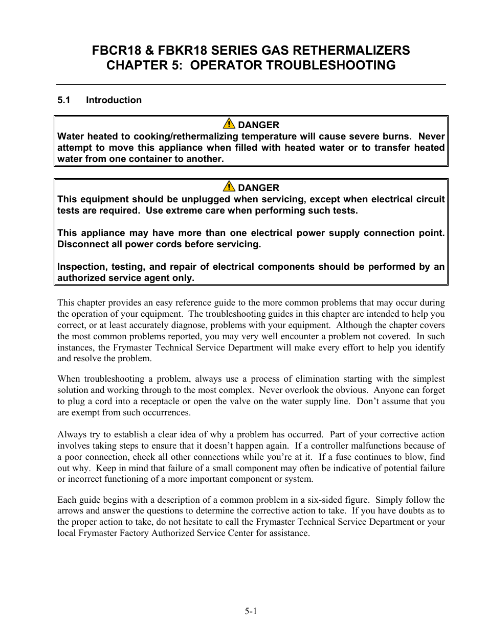 Frymaster Gas Rethermalizers FBKR18 Series User Manual | Page 28 / 60