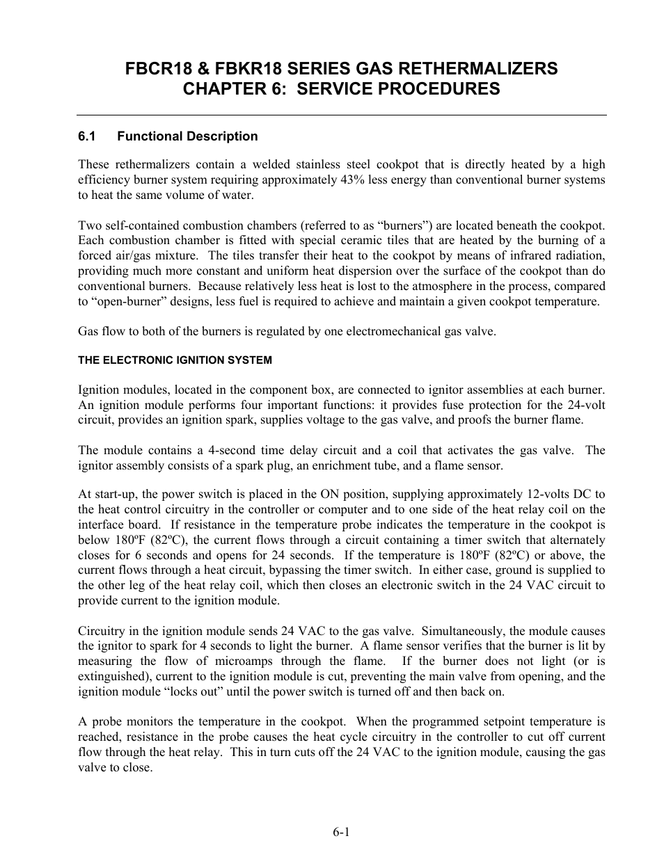 Frymaster Gas Rethermalizers FBKR18 Series User Manual | Page 34 / 60