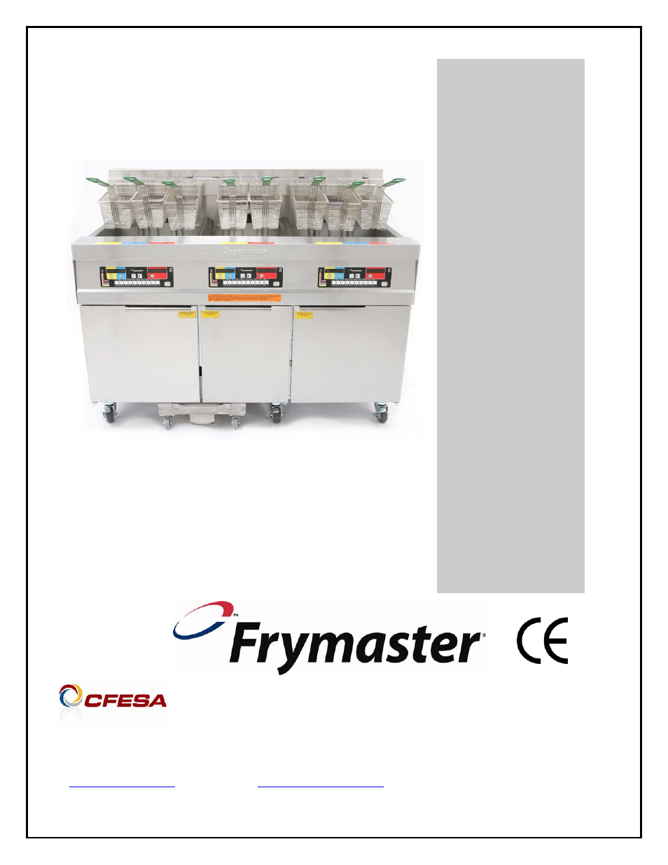 Frymaster BK1814E User Manual | 36 pages