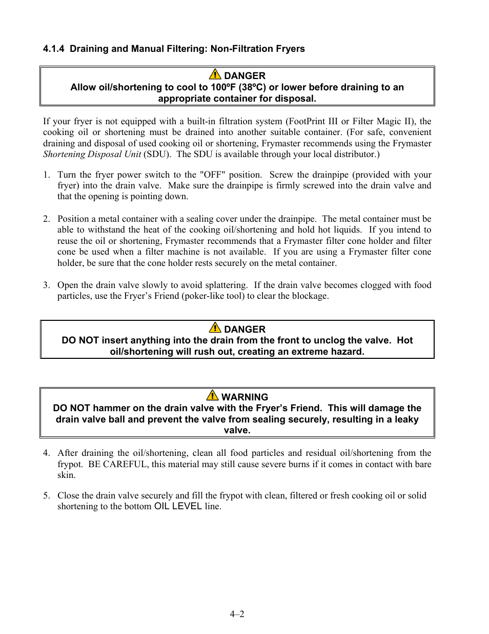 Frymaster H20.5 SERIES User Manual | Page 23 / 42