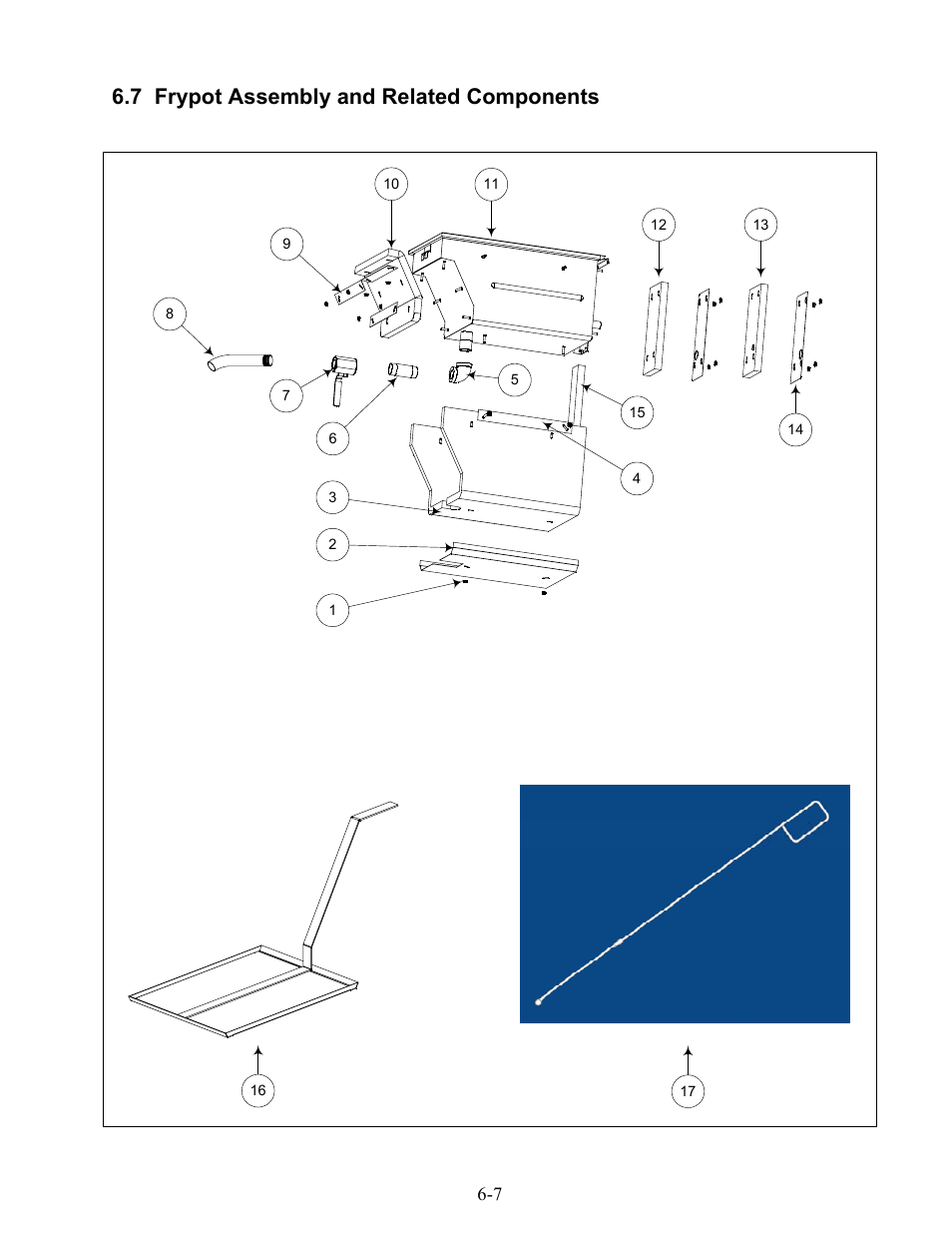 7 frypot assembly and related components | Frymaster H20.5 SERIES User Manual | Page 37 / 42