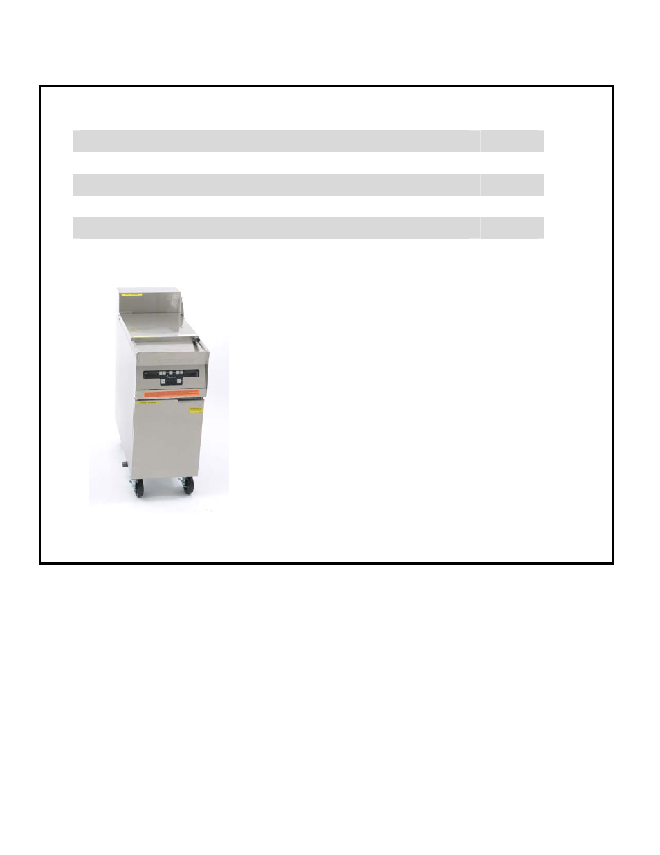 Fe155 rethermalizer | Frymaster FE155 User Manual | Page 5 / 18