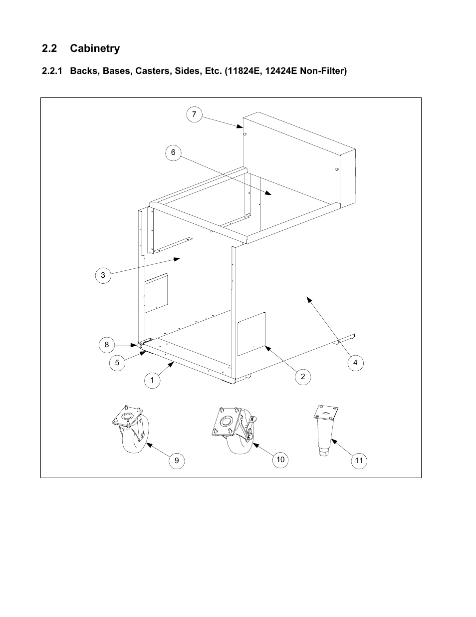 2 cabinetry | Frymaster Dean 1824E User Manual | Page 18 / 42