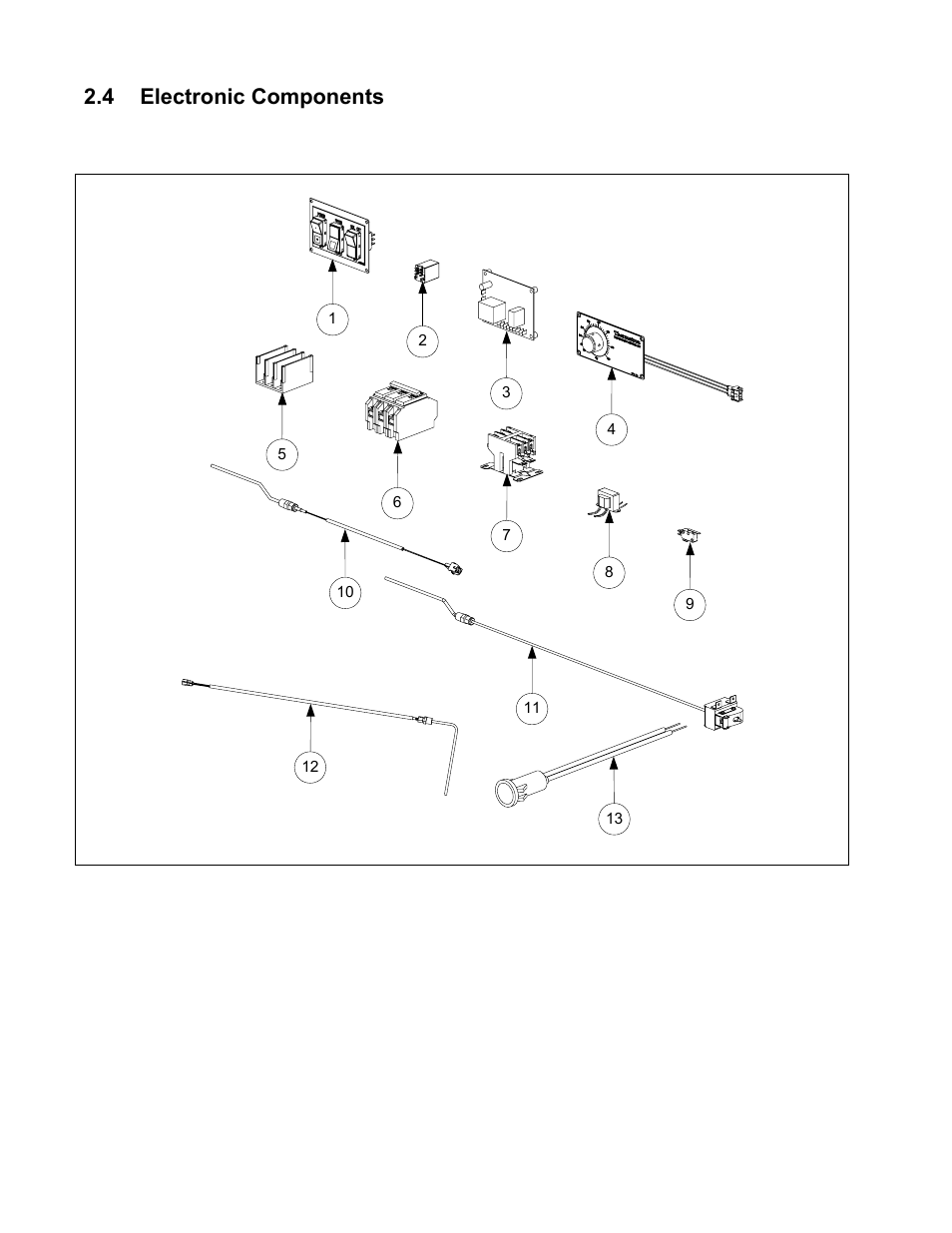 4 electronic components | Frymaster Dean 1824E User Manual | Page 26 / 42