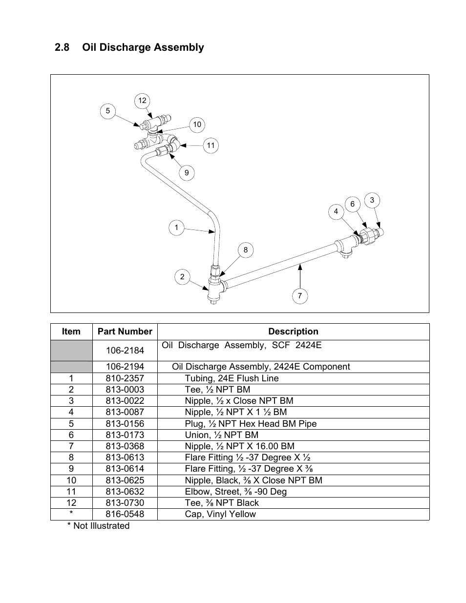 8 oil discharge assembly | Frymaster Dean 1824E User Manual | Page 35 / 42