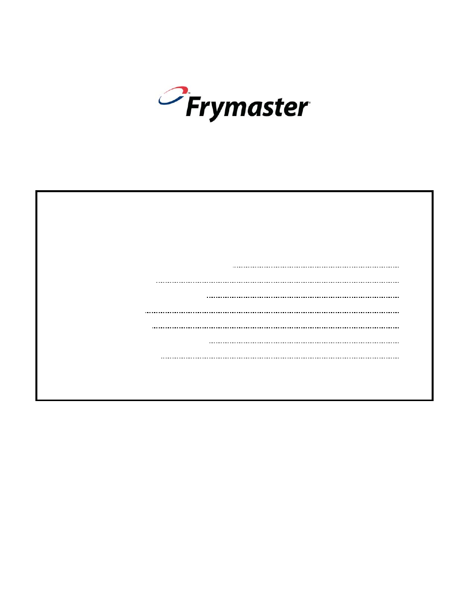Frymaster YSCFC24 User Manual | Page 4 / 40