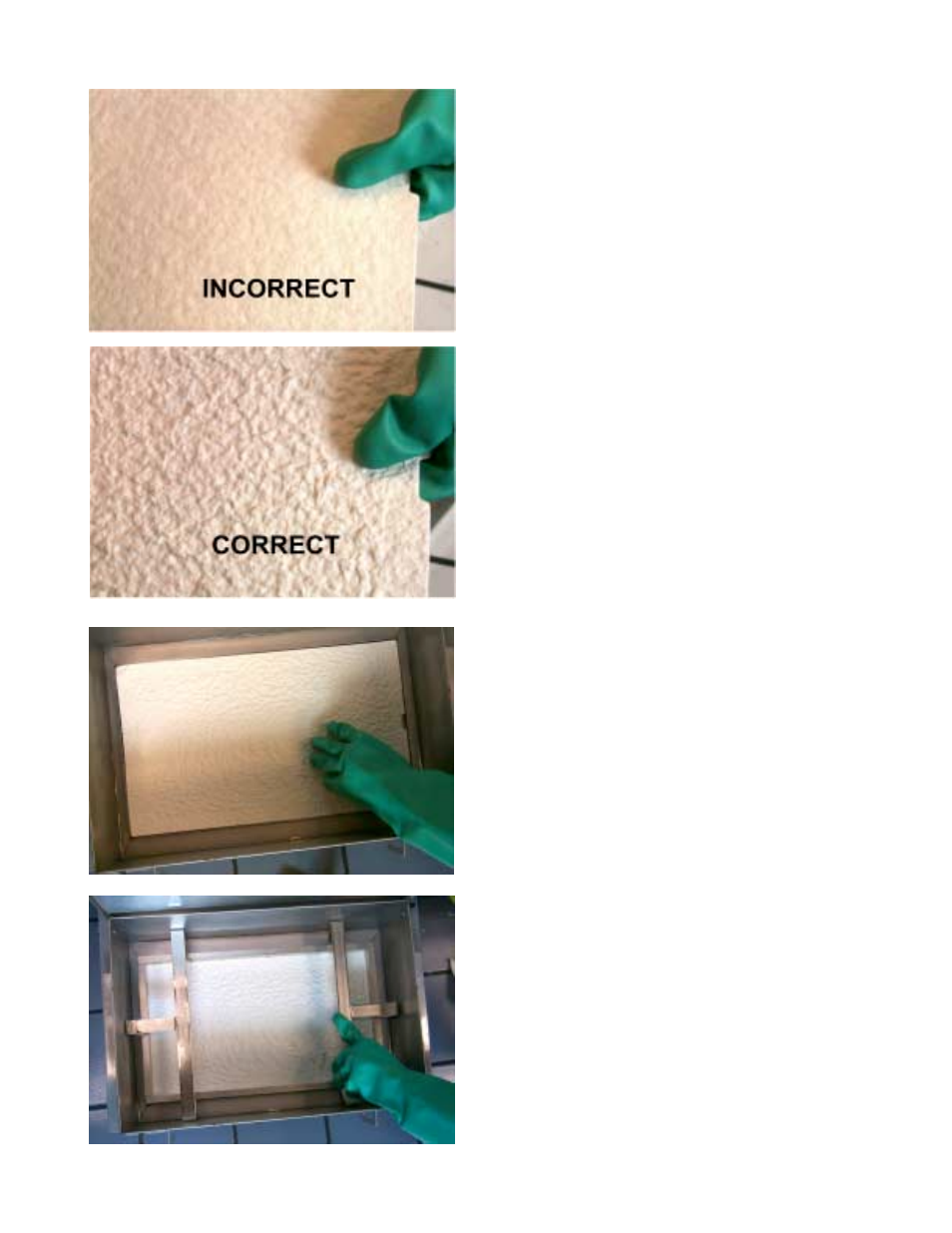 Warning: do not use filter powder on filter pads | Frymaster H14 Series User Manual | Page 32 / 110