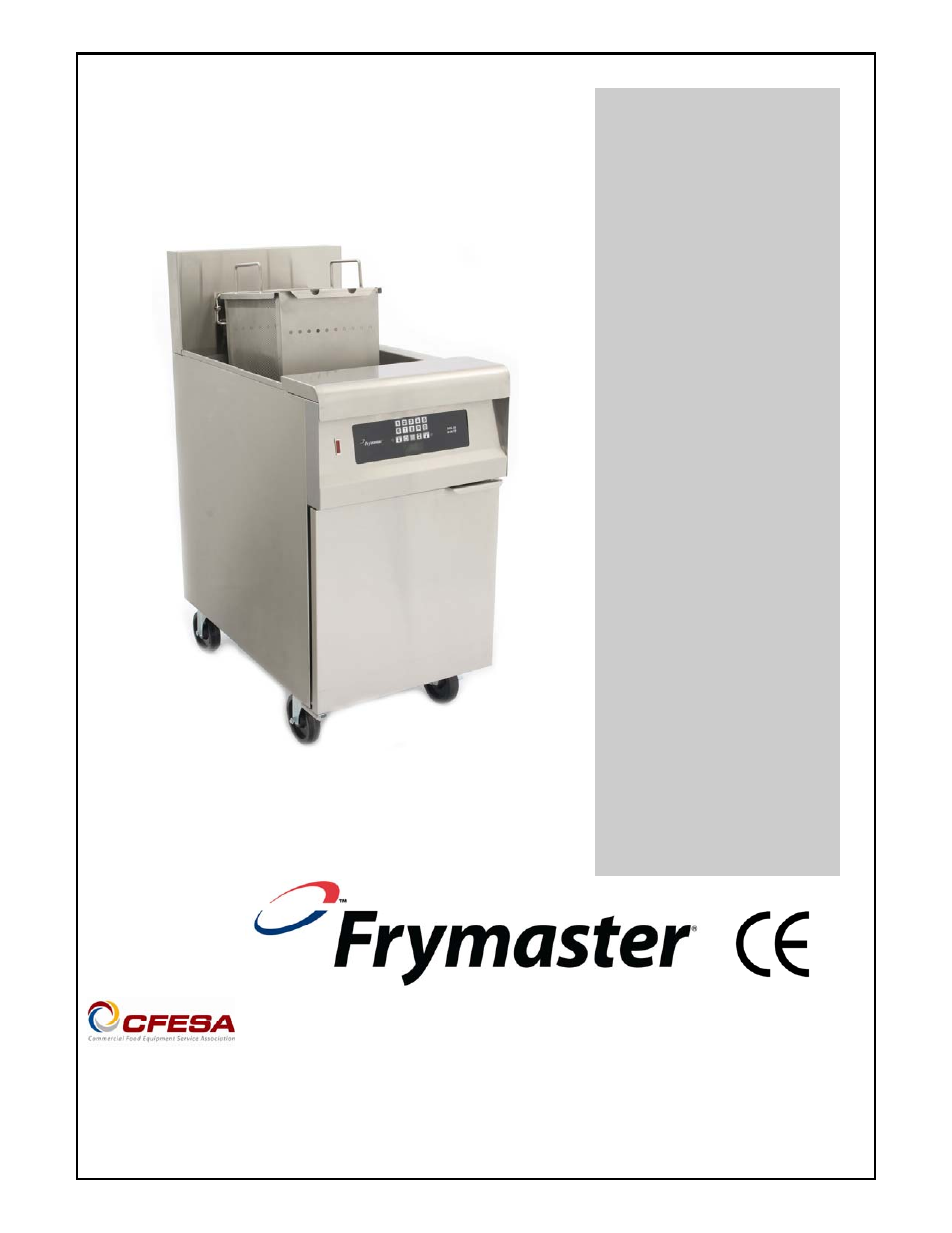 Frymaster PASTAMAGIC 8196692 User Manual | 44 pages