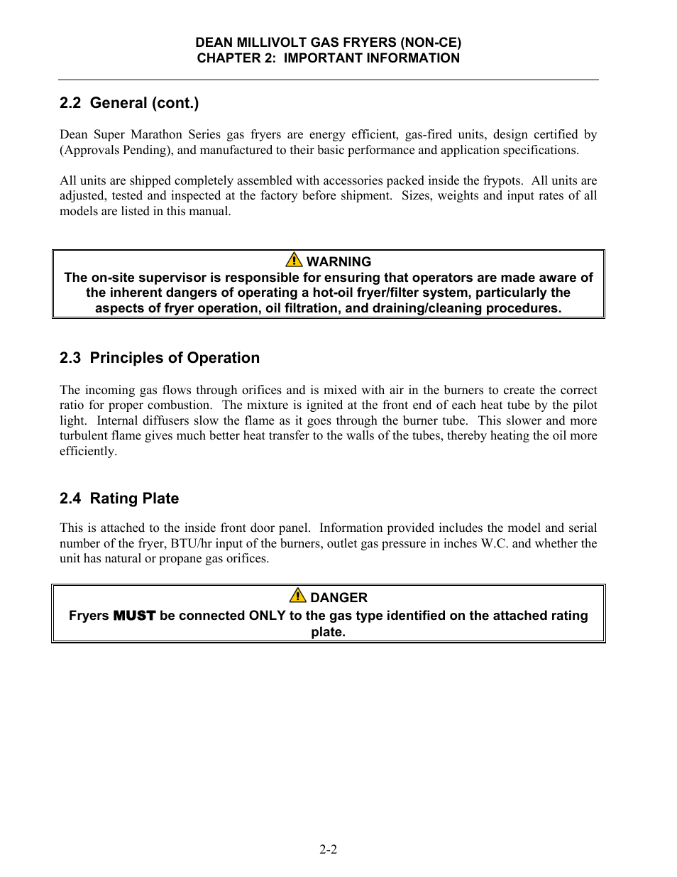 Frymaster SM60 User Manual | Page 12 / 40