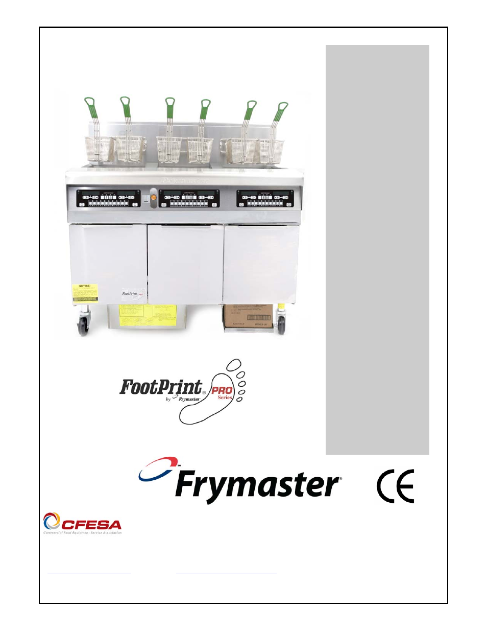 Frymaster FOOTPRINT 8196345 User Manual | 84 pages