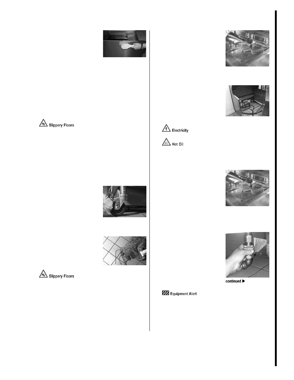 Clean area behind fryers | Frymaster M2000 User Manual | Page 5 / 26