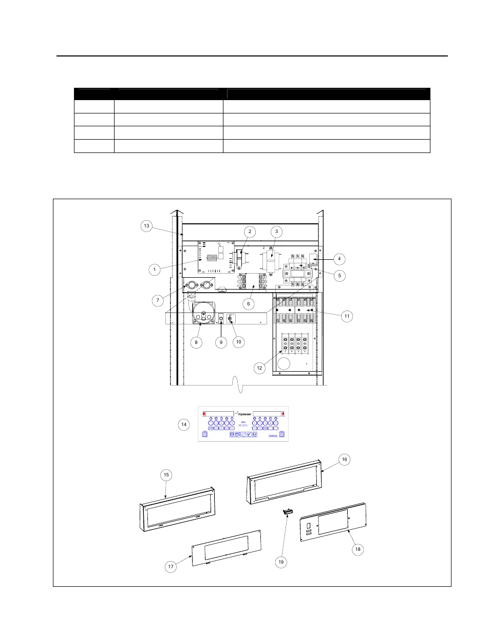 3 8.1.1 cabinetry and related components (cont.), 2 component box, computers and related components | Frymaster FLYMASTER KSCFH18E User Manual | Page 46 / 58