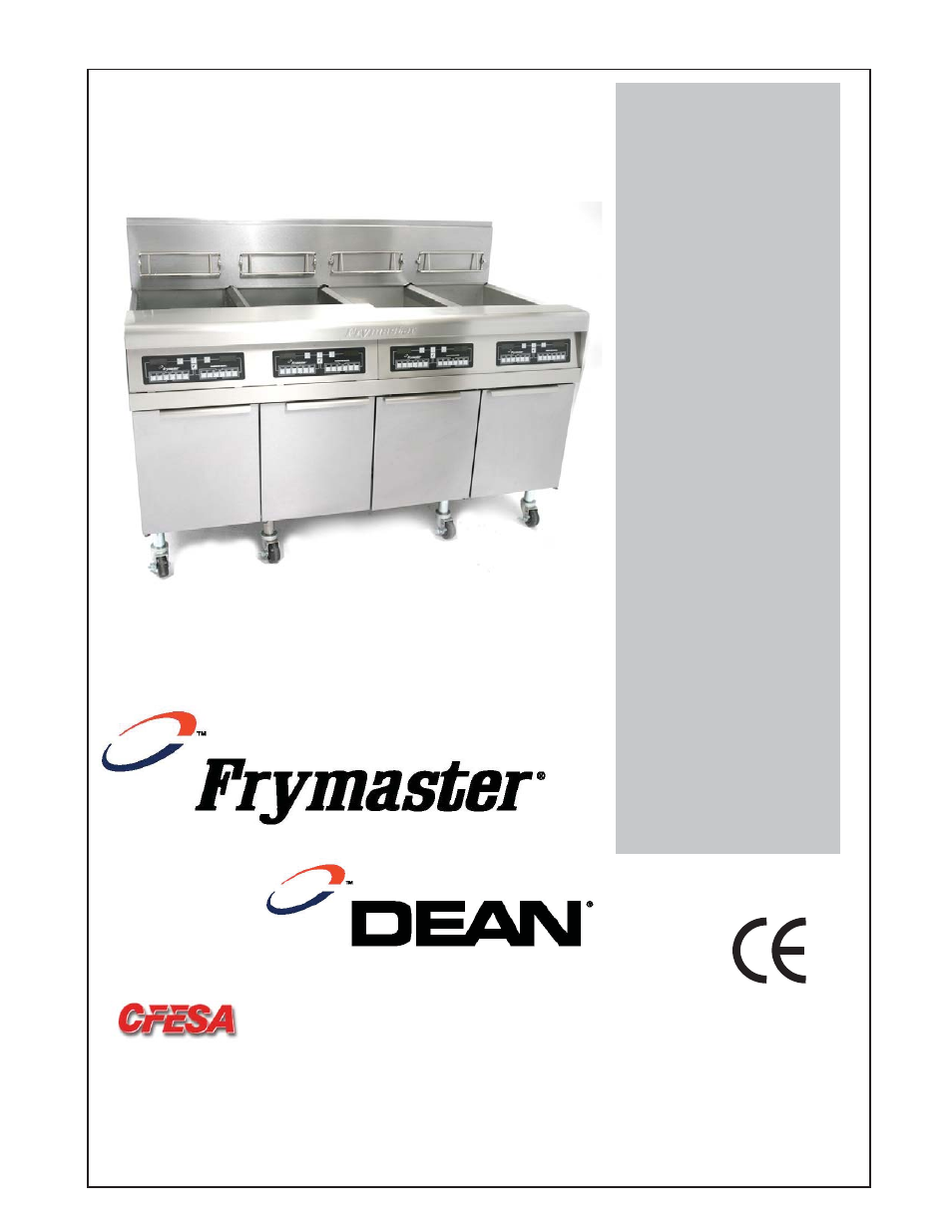 Frymaster Dean DF20000001 User Manual | 42 pages