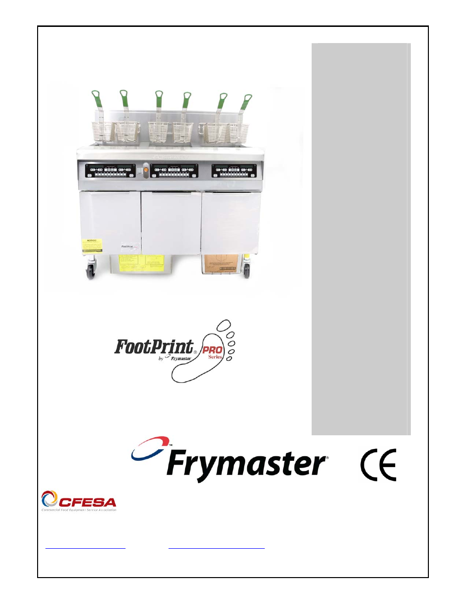 Frymaster 8196339 User Manual | 66 pages