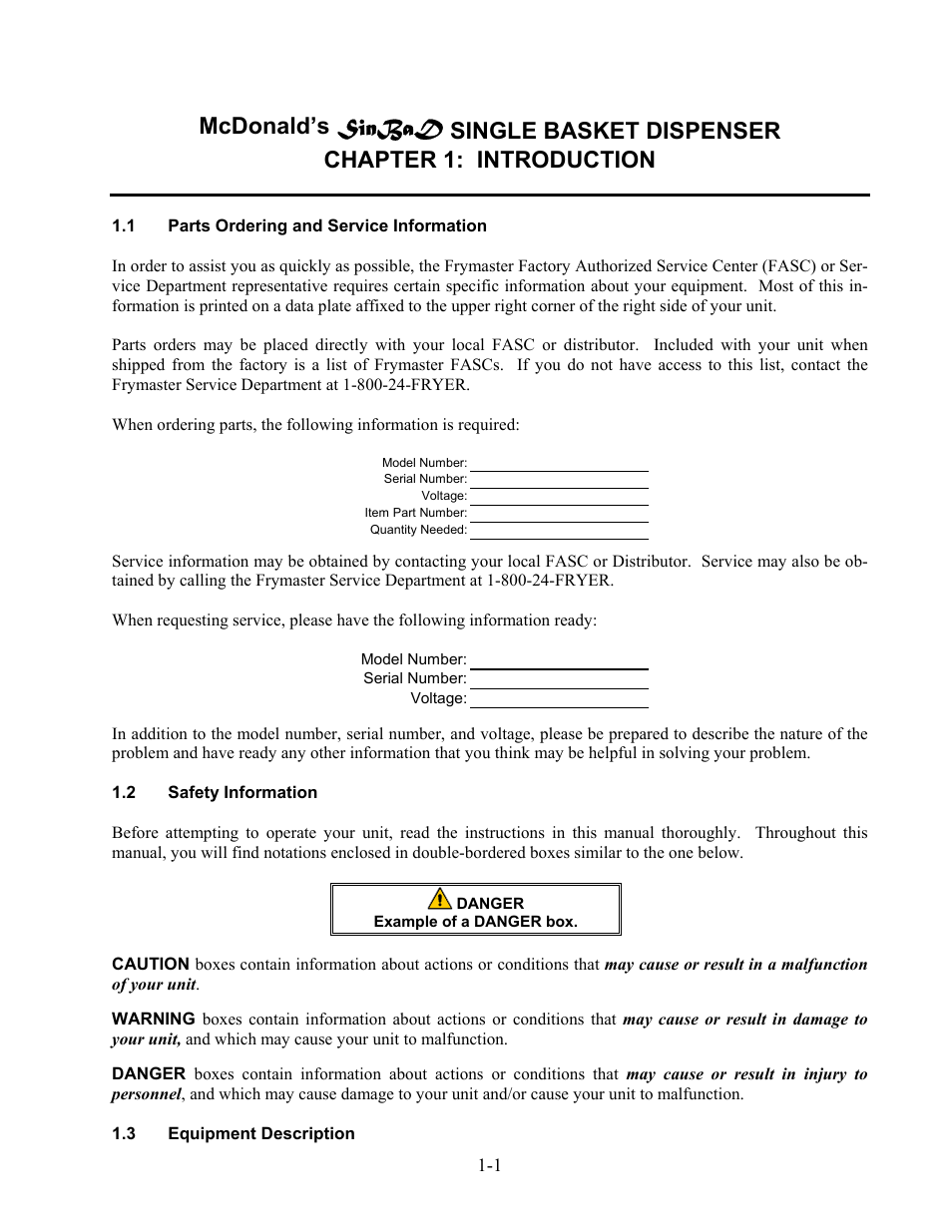 Frymaster SinBaD Series User Manual | Page 3 / 13