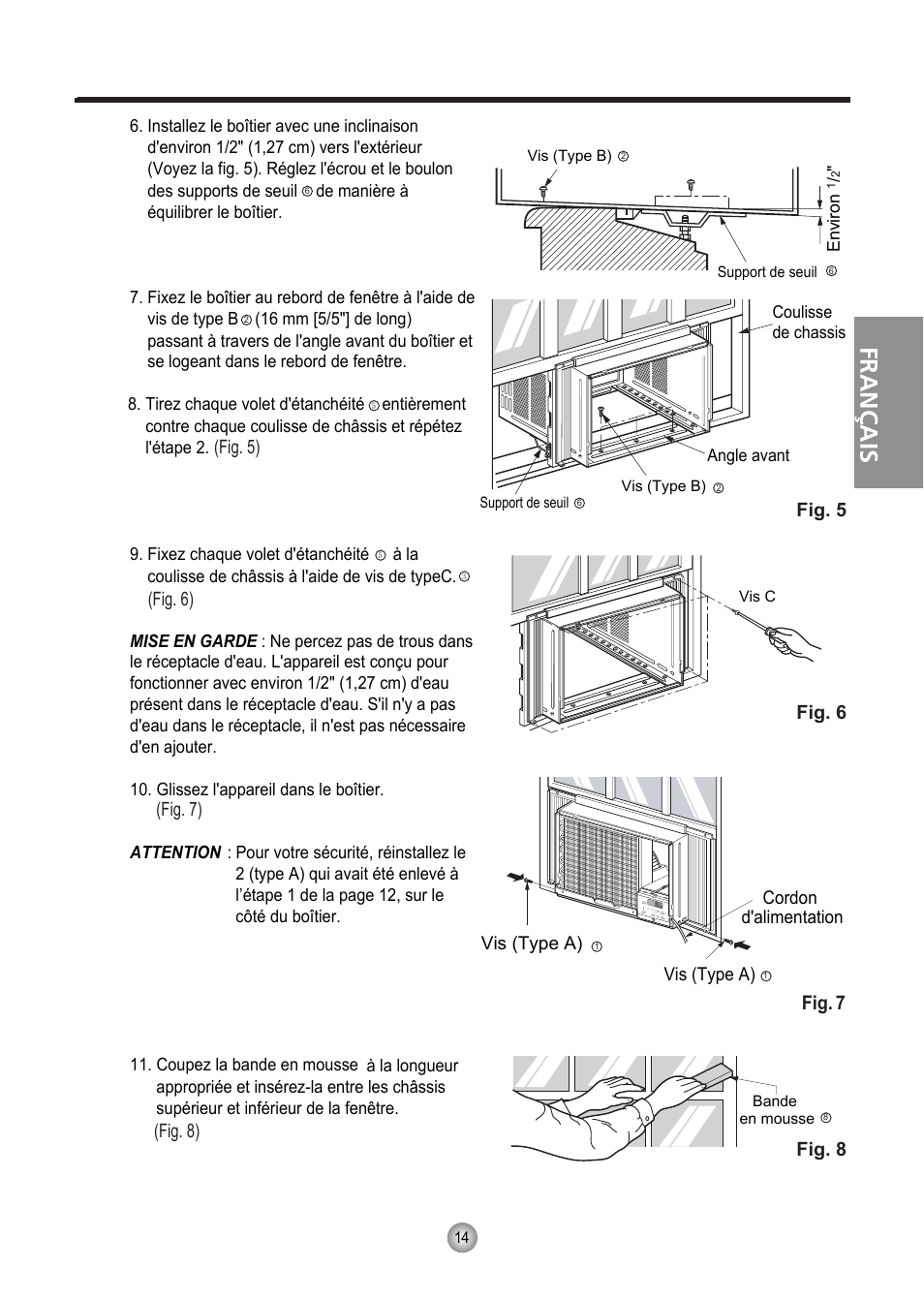 Français, Fig. 7 | Friedrich CP06 User Manual | Page 34 / 59