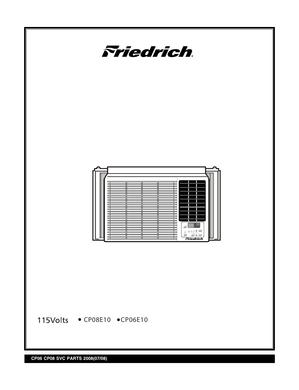 Friedrich CP06E10 User Manual | 30 pages