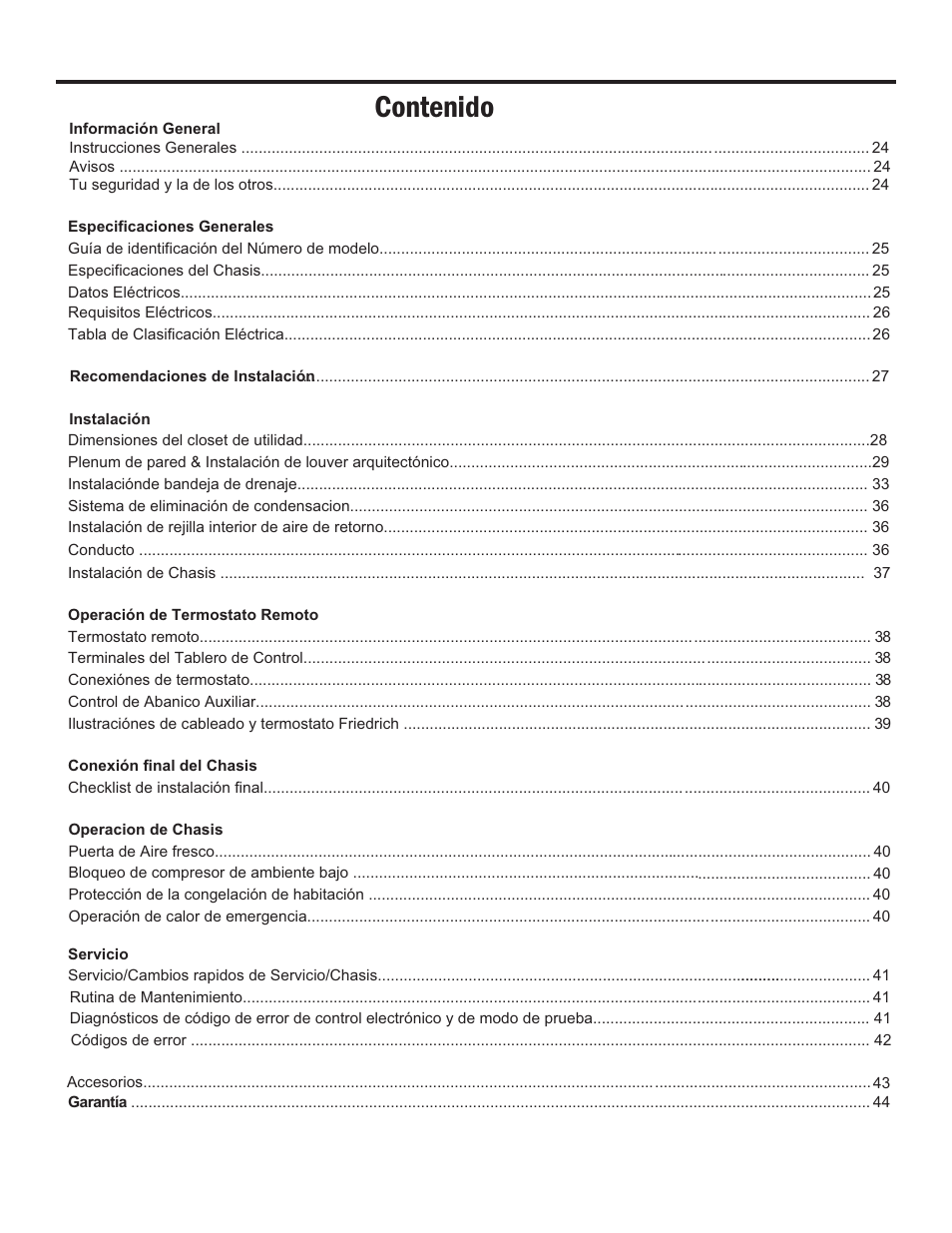 Friedrich 24,000 BTU/h User Manual | Page 25 / 72