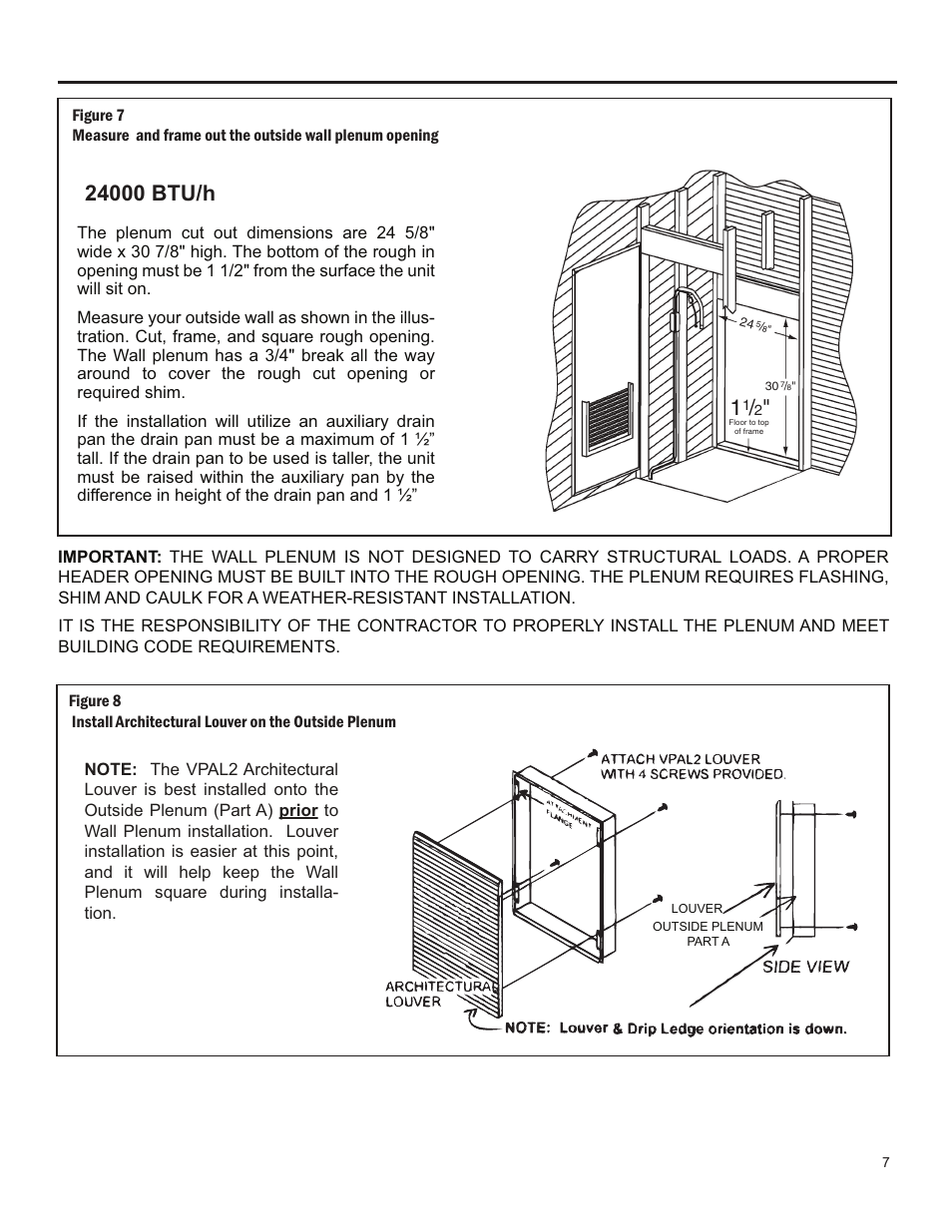 Friedrich 24,000 BTU/h User Manual | Page 9 / 72