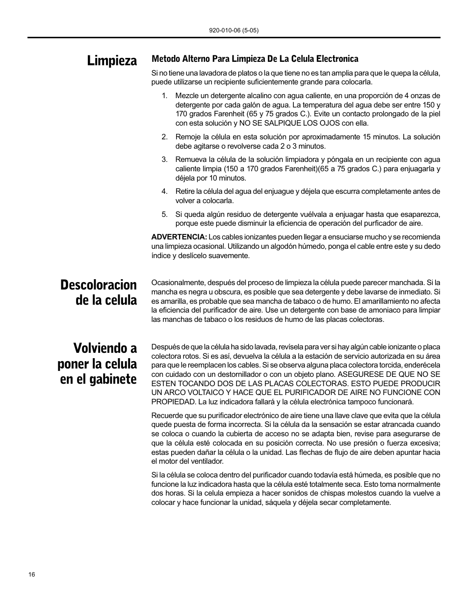 Friedrich C-90B User Manual | Page 16 / 32