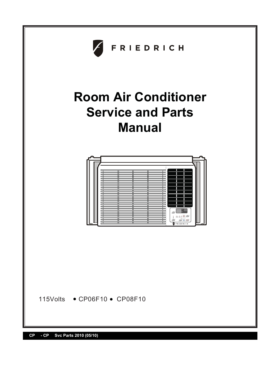 Friedrich CP06F10 User Manual | 29 pages