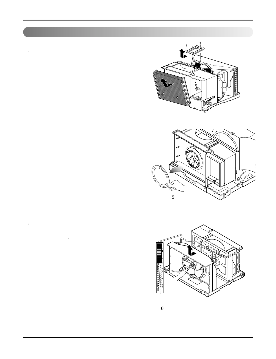 Air handling parts | Friedrich CP06F10 User Manual | Page 10 / 29