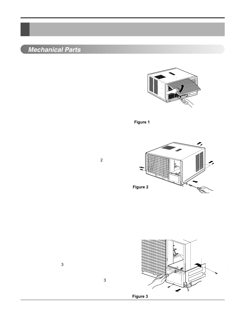 Disassembly, Mechanical parts | Friedrich CP06F10 User Manual | Page 9 / 29