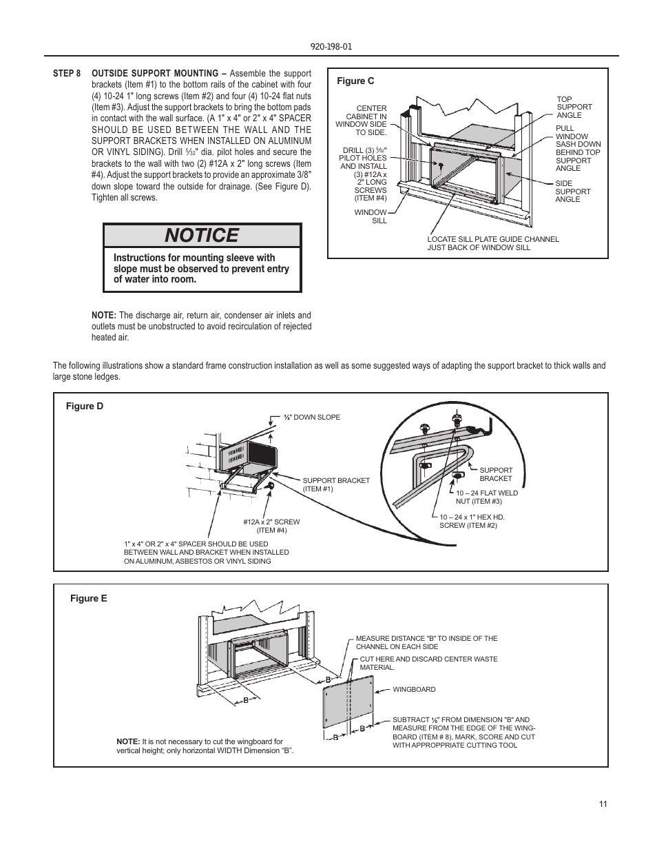 Notice | Friedrich YS13 User Manual | Page 11 / 56