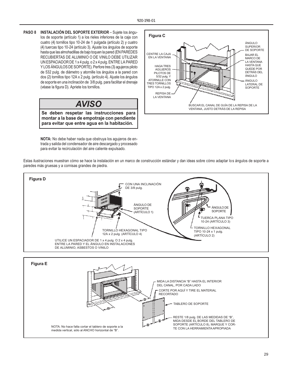 Aviso | Friedrich YS13 User Manual | Page 29 / 56
